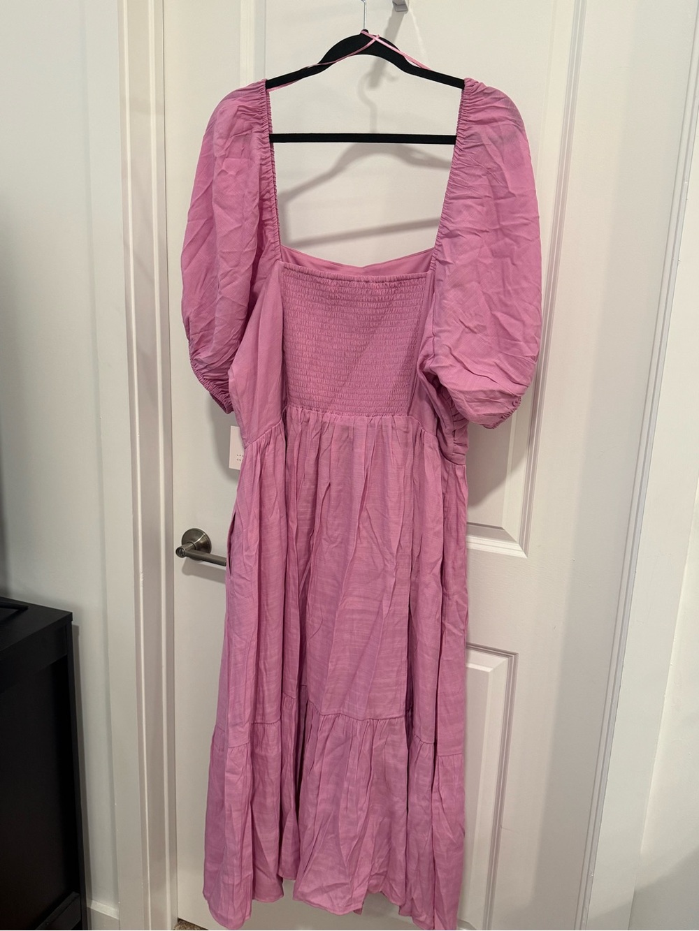 LC Lauren Conrad Plus Size Pink Pleated-Bodice Midi Dress Size 2X - Picture 7 of 12
